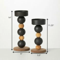 Best Pirce 😍 Sullivans Stacked Sphere Pillar Candle Holders - Set Of 2 👏 -Sullivans Sales unnamed file 1802
