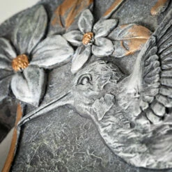 Buy 🔔 Sullivans 10 In. Round Hummingbird Garden Stepping Stone; Gray ✔️ -Sullivans Sales unnamed file 1806