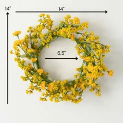 Coupon 🎁 Sullivans Artificial Yellow Wildflower Wreath 🌟 -Sullivans Sales unnamed file 181