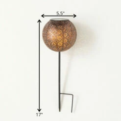 Top 10 ⌛ Sullivans 17 In. Sphere Stake Solar Light; Copper ✨ -Sullivans Sales unnamed file 1818