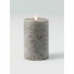 Best reviews of 🥰 Sullivans 6" Gray Mottled LED Pillar Candle 💯