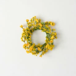 Coupon 🎁 Sullivans Artificial Yellow Wildflower Wreath 🌟 -Sullivans Sales unnamed file 182