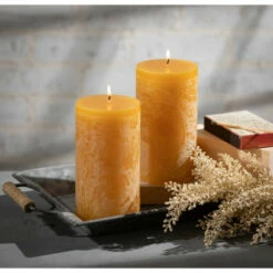 New 👍 Sullivans Brown Sugar Pillar Candles - Set Of 2 💯 -Sullivans Sales unnamed file 1840