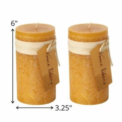 New 👍 Sullivans Brown Sugar Pillar Candles - Set Of 2 💯 -Sullivans Sales unnamed file 1844