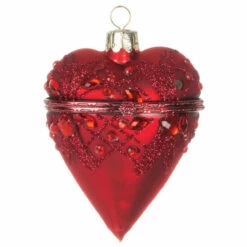 Brand new ✔️ Sullivans Heart Box Ornament - Set Of 6 🧨