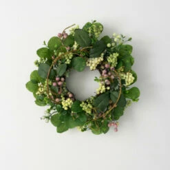 Best Sale 🔥 Sullivans Artificial Berry Foliage Wreath; Green 😍