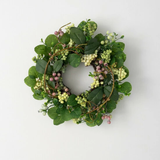 Best Sale 🔥 Sullivans Artificial Berry Foliage Wreath; Green 😍 3 Best Sale 🔥 Sullivans Artificial Berry Foliage Wreath; Green 😍