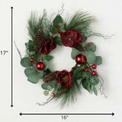 Coupon 😍 Sullivans 17" Artificial Eucalyptus And Rose Mini Wreath 😍 -Sullivans Sales unnamed file 1875