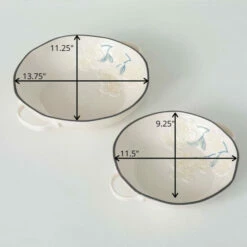 Promo 😀 Sullivans 🦮 Dogwood Textured Bowl - Set Of 2 🎉 -Sullivans Sales unnamed file 1878