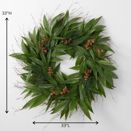 Coupon 😍 Sullivans Artificial 33" White Willow Wreath ✔️ 4 Coupon 😍 Sullivans Artificial 33" White Willow Wreath ✔️ - Image 2