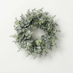 Best Sale 😀 Sullivans Artificial 16" Snowy Eucalyptus Wreath 🔔