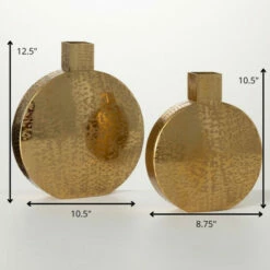 Brand new 😀 Sullivans Gunmetal Gold Arch Vase - Set Of 2 ❤️ -Sullivans Sales unnamed file 19