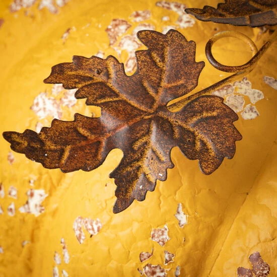 Hot Sale โญ Sullivans Large Yellow Metal Pumpkin ๐ 4 Hot Sale โญ Sullivans Large Yellow Metal Pumpkin ๐ - Image 2