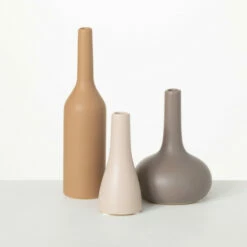 Coupon ๐งจ Sullivans Warm Matte Bud Ceramic Vase - Set Of 3 ๐ฏ