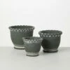 Promo ⌛ Sullivans Gray Scalloped Edged Ceramic Planter - Set Of 3 🧨 -Sullivans Sales unnamed file 1918