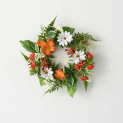 Cheap 🧨 Sullivans Artificial Tangerine And Cream Floral Wreath 😍 -Sullivans Sales unnamed file 1950