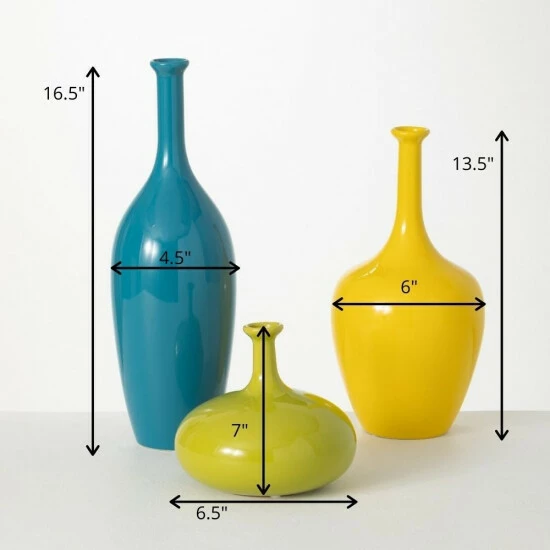 Cheap ๐ Sullivans Citrus Glazed Slim Neck Ceramic Vases - Set Of 3 ๐ฅ 7 Cheap ๐ Sullivans Citrus Glazed Slim Neck Ceramic Vases - Set Of 3 ๐ฅ - Image 5