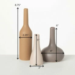 Coupon 🧨 Sullivans Warm Matte Bud Ceramic Vase - Set Of 3 💯 -Sullivans Sales unnamed file 196