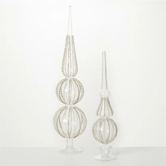 Cheap 🌟 Sullivans Hand-Beaded Glass Finial - Set Of 2 🛒 3 Cheap 🌟 Sullivans Hand-Beaded Glass Finial - Set Of 2 🛒