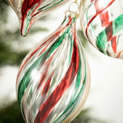 Discount 🥰 Sullivans Green Red Striped Ornament - Set Of 3 🌟 -Sullivans Sales unnamed file 198