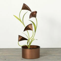 Deals 👍 Sullivans 32 In Cala Lily Water Fountain; Copper 😀