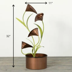 Deals 👍 Sullivans 32 In Cala Lily Water Fountain; Copper 😀 -Sullivans Sales unnamed file 1998