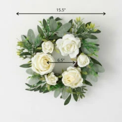 Best deal 🎉 Sullivans Artificial 15.5" Creamy White Rose Mini Wreath 🥰 -Sullivans Sales unnamed file 2004