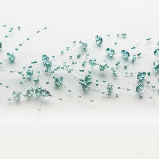 Deals โจ Sullivans 5' Iridescent Bead Garland - Set Of 4 - Aqua - 5'L X 0.25"W X 0.25"H ๐ 4 Deals โจ Sullivans 5' Iridescent Bead Garland - Set Of 4 - Aqua - 5'L X 0.25"W X 0.25"H ๐ - Image 2