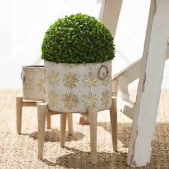 Discount 💯 Sullivans Flower Burst Metal Planter On Stand - Set Of 3 👏 -Sullivans Sales unnamed file 2046