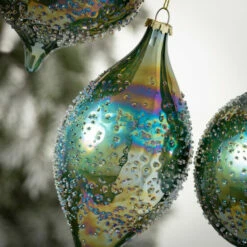 Hot Sale 🎁 Sullivans Iridescent Teal Ornament - Set Of 3 🤩 -Sullivans Sales unnamed file 2049