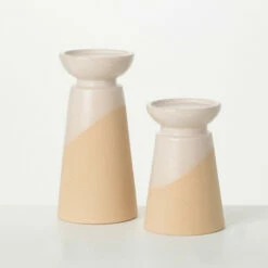 Best reviews of 👏 Sullivans Hand-Thrown Pottery Pillar Candle Holder - Set Of 2 🌟