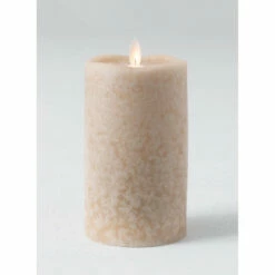 Best Sale ❤️ Sullivans 8" Tan Mottled LED Pillar Candle 🎉