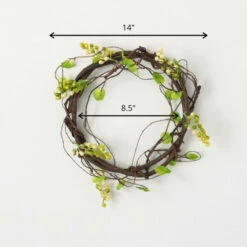 Budget 💯 Sullivans Artificial 14" Green Berry Curly Twig Wreath 🎉 -Sullivans Sales unnamed file 2112