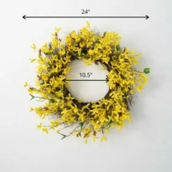 Flash Sale ✔️ Sullivans Artificial 24" Forsythia & Twig Wreath 🤩 -Sullivans Sales unnamed file 2126
