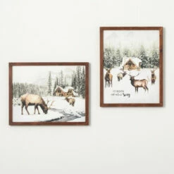 Best deal 🎉 Sullivans Caribou Scenic Wall Art - Set Of 2 😀