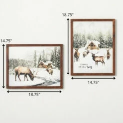 Best deal 🎉 Sullivans Caribou Scenic Wall Art - Set Of 2 😀 -Sullivans Sales unnamed file 2160