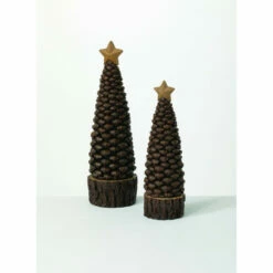 Best reviews of ✔️ Sullivans Pinecone Tree - Set Of 2 - 3.5"L X 3.5"W X 12.25"H; 4.5"L X 4.5"W X 15.25"H 🥰
