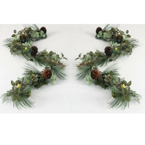 Coupon ⌛ Sullivans 6' Artificial Pine, Berry & Cone Garland - Set Of 2 - Green - 6'L X 12"W X 6"H 🔥 3 Coupon ⌛ Sullivans 6' Artificial Pine, Berry & Cone Garland - Set Of 2 - Green - 6'L X 12"W X 6"H 🔥