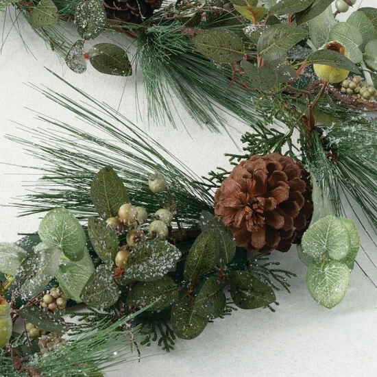 Coupon ⌛ Sullivans 6' Artificial Pine, Berry & Cone Garland - Set Of 2 - Green - 6'L X 12"W X 6"H 🔥 4 Coupon ⌛ Sullivans 6' Artificial Pine, Berry & Cone Garland - Set Of 2 - Green - 6'L X 12"W X 6"H 🔥 - Image 2