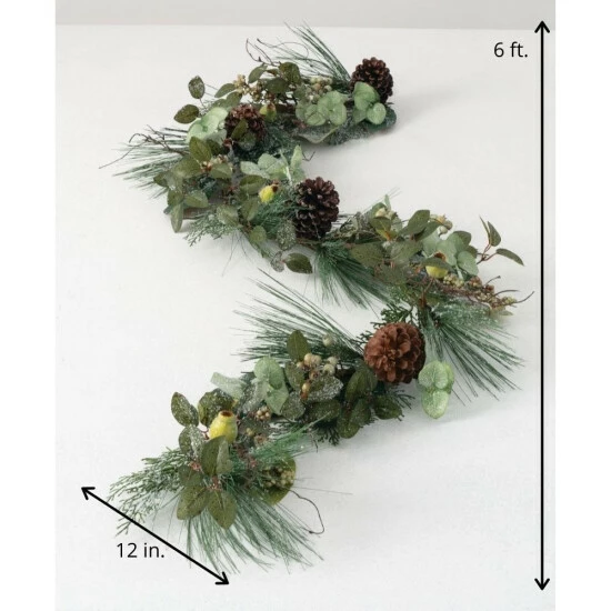 Coupon ⌛ Sullivans 6' Artificial Pine, Berry & Cone Garland - Set Of 2 - Green - 6'L X 12"W X 6"H 🔥 5 Coupon ⌛ Sullivans 6' Artificial Pine, Berry & Cone Garland - Set Of 2 - Green - 6'L X 12"W X 6"H 🔥 - Image 3