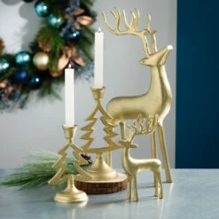 Budget 👍 Sullivans Antique Brass Deer Figurine - Set Of 3 ✨ -Sullivans Sales unnamed file 2192