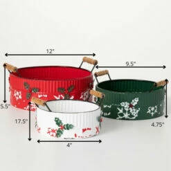 Hot Sale 😀 Sullivans Embossed Holiday Container - Set Of 3 🌟 -Sullivans Sales unnamed file 2204