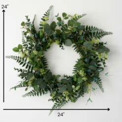 Brand new 🎁 Sullivans Artificial Green Pod Foliage Wreath 🎁 -Sullivans Sales unnamed file 2234