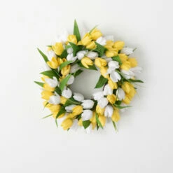 Wholesale 🛒 Sullivans Artificial 19" Full Flowering Tulip Mini Wreath 🎁