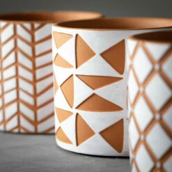 Buy 🧨 Sullivans Geometric Print Terracotta Ceramic Planter - Set Of 3 🥰 7 Buy 🧨 Sullivans Geometric Print Terracotta Ceramic Planter - Set Of 3 🥰 -Sullivans Sales unnamed file 2261