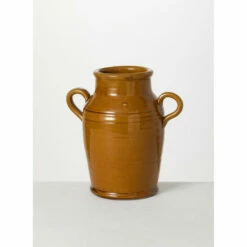 Best reviews of 🔔 Sullivans Rustic Amber Glossed Vase 🥰