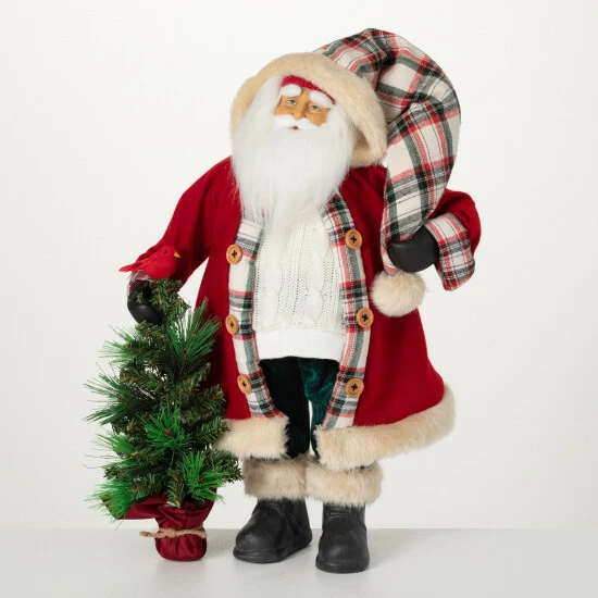 Cheapest ๐ Sullivans Classic Plaid Santa Figure โ๏ธ 3 Cheapest ๐ Sullivans Classic Plaid Santa Figure โ๏ธ