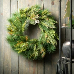 Cheapest 🛒 Sullivans 24" Artificial Mixed Pine & Juniper Wreath 🔔 -Sullivans Sales unnamed file 2387