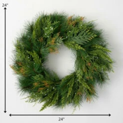 Cheapest 🛒 Sullivans 24" Artificial Mixed Pine & Juniper Wreath 🔔 -Sullivans Sales unnamed file 2388
