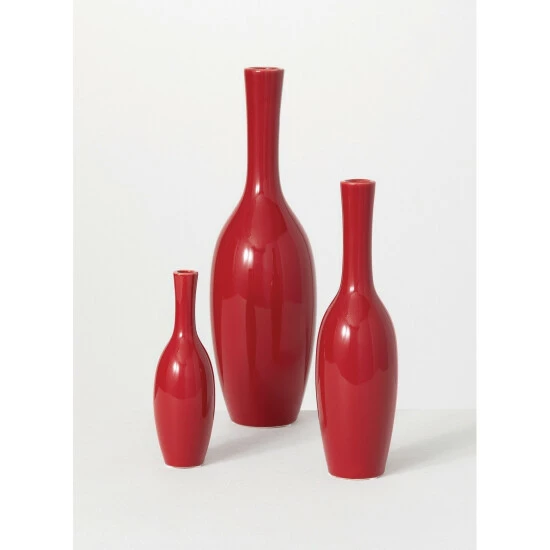 Best Sale ✔️ Sullivans Glazed Ceramic Vase - Set Of 3 ⌛ 3 Best Sale ✔️ Sullivans Glazed Ceramic Vase - Set Of 3 ⌛
